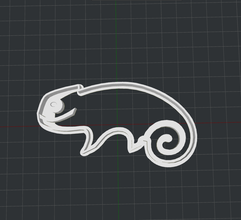 Chameleon Cookie Cutter