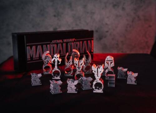 Mandalorian Chess Set and display box