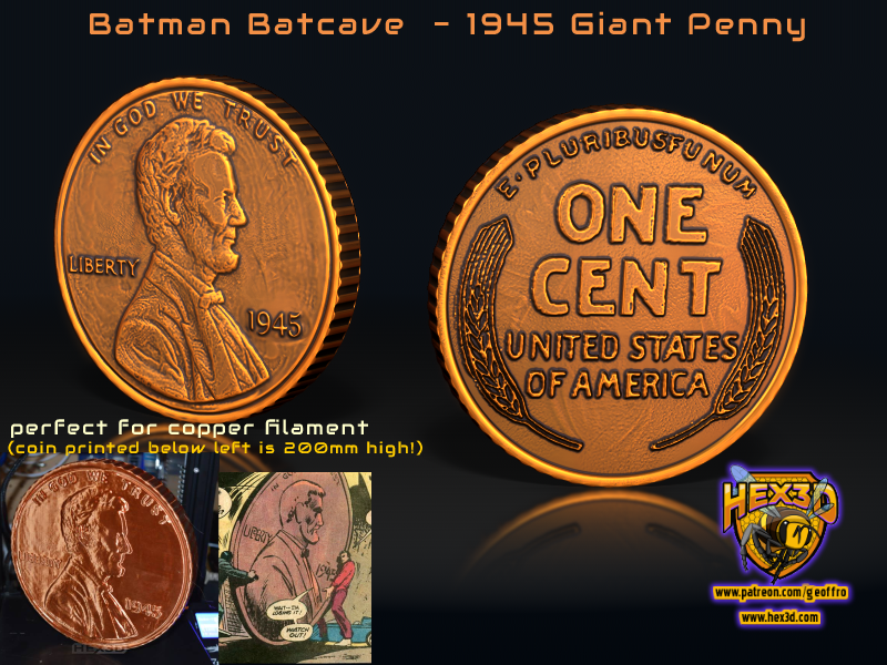 Batman Giant Penny 1945 - DC
